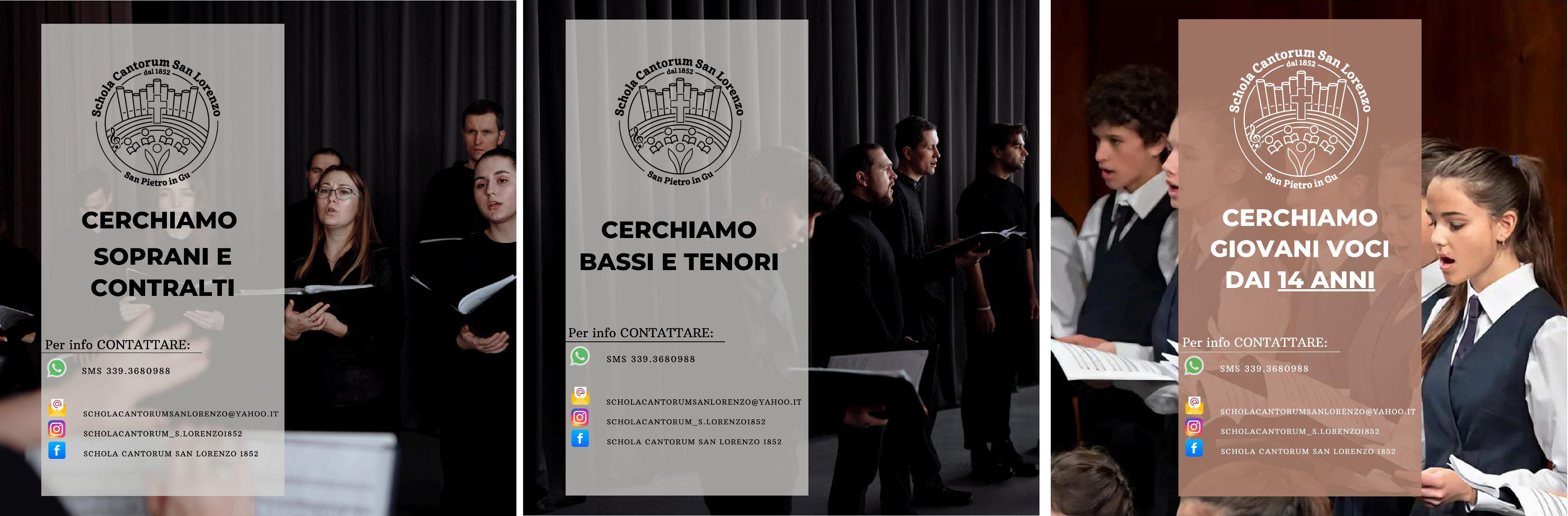 SCHOLA AAA cercasi cantori